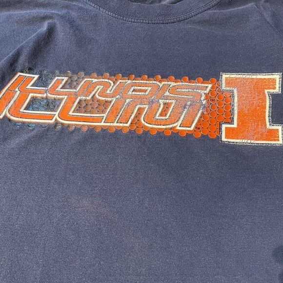 Vintage Illinois University Illinois Starter Graphic Long Sleeve Shirt - Picture 3 of 8